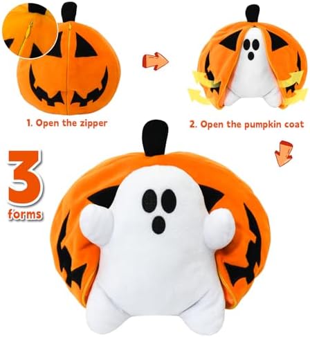 Halloween Pumpkin Ghost Plush Pillow