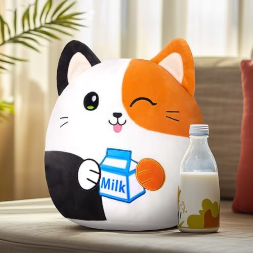 12 Inch Plush Cat Pillow Toy for Kids and Adults