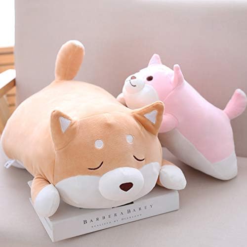 Cute Shiba Inu Plush Pillow 135in Pink Smiling Eye