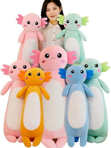 Pink Axolotl Plush Pillow 65cm