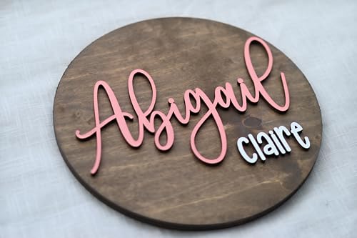Custom 3D Baby Name Sign with 30 Colors