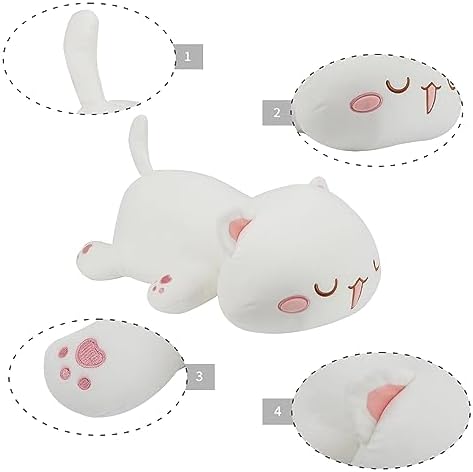 AFAN Cat Plush Pillow Toy for Kids Room Decor