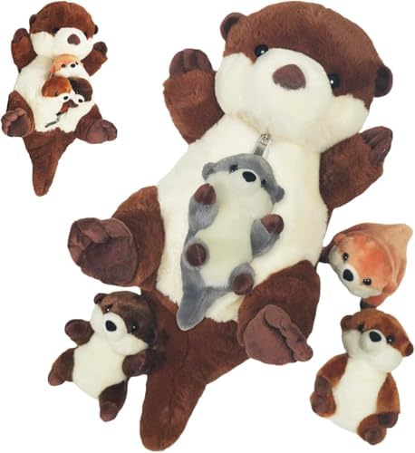 5 Pcs Sea Otter Plush Set