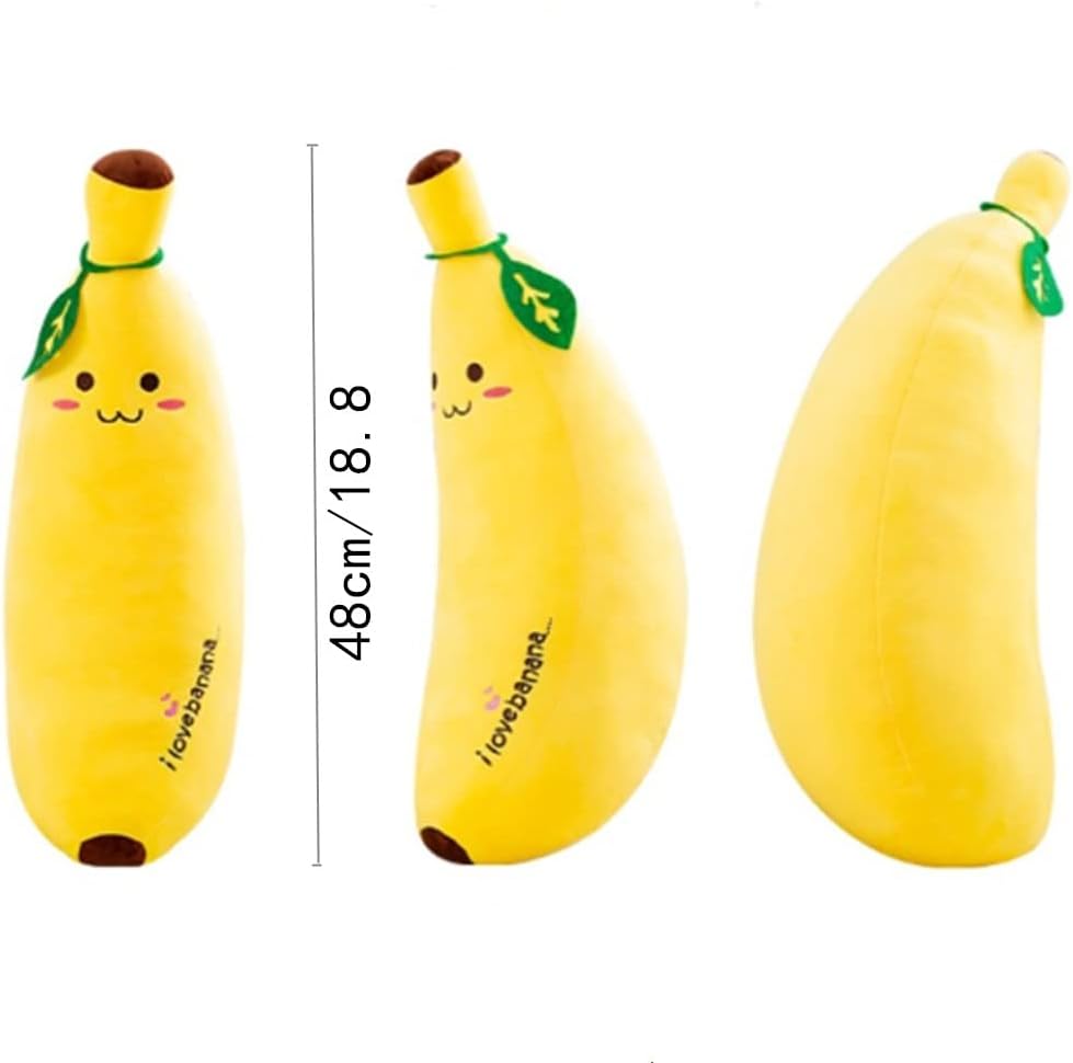 Banana Plush Stuffed Animal Toy Hugging Pillow for Kids