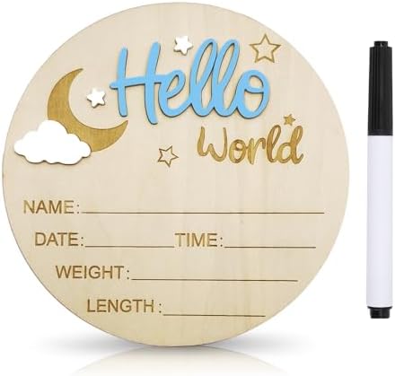 Baby Announcement Sign and Pen