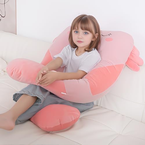 47x23 Inch U Shaped Plush Body Pillow for Kids
