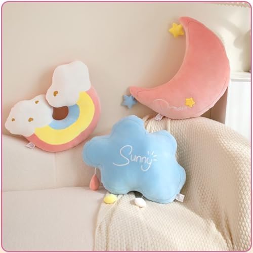 NatureMan Moon Rainbow Cloud Pillow Cushion