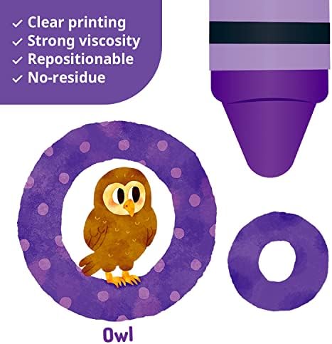 DECOWALL Animal Alphabet Numbers Wall Stickers