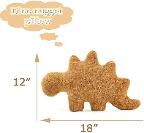 Dino Nugget Plush Pillow for Kids Room Decor