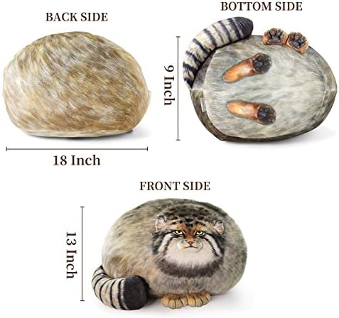 Pallas Cat Plush Pillow Toy 45cm