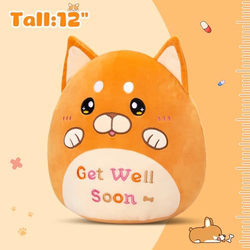 Get Well Soon Shiba Inu Plush Pillow