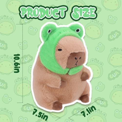 RichRabbit Frog Head Capybara Plush Pillow