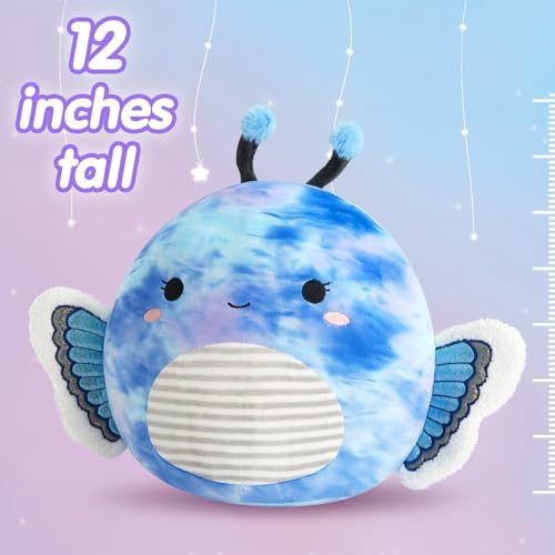 Blue Butterfly Plush Pillow Toy