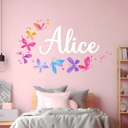Personalized Name Wall Decals for Girls Bedroom 1