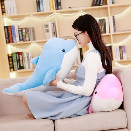 Dolphin Plush Pillow for Kids and Adults
