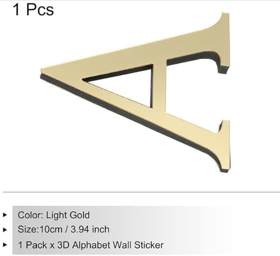 Metal Initials Wall Decor 12 Inch Letters