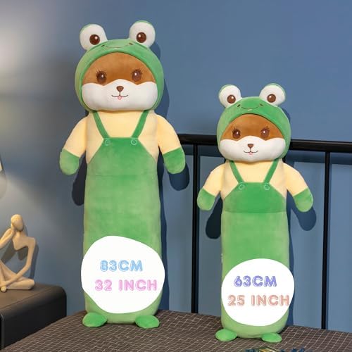 Cute Frog Plush Pillow 248 Hugging Toy for Anxiety and Sleep
