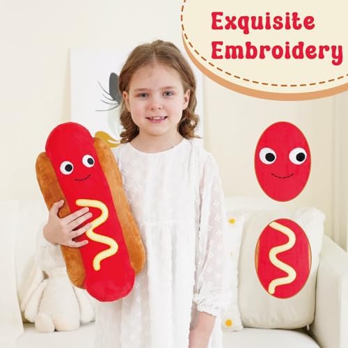 Hot Dog Plush Pillow 177 Inch Soft Stuffed Toy