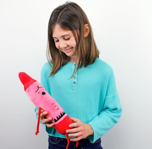 MerryMakers Red Plush Crayon Toy 12-Inch 1