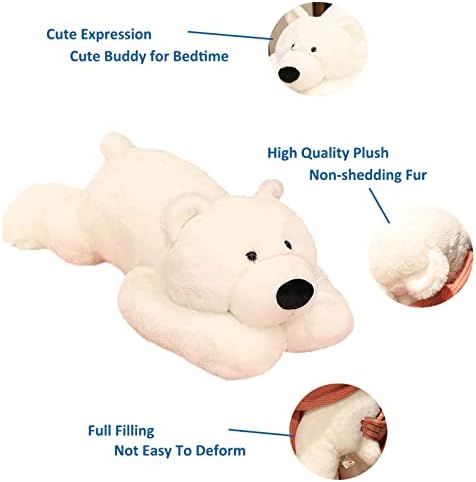Weighted Polar Bear Plush Toy 62lbs