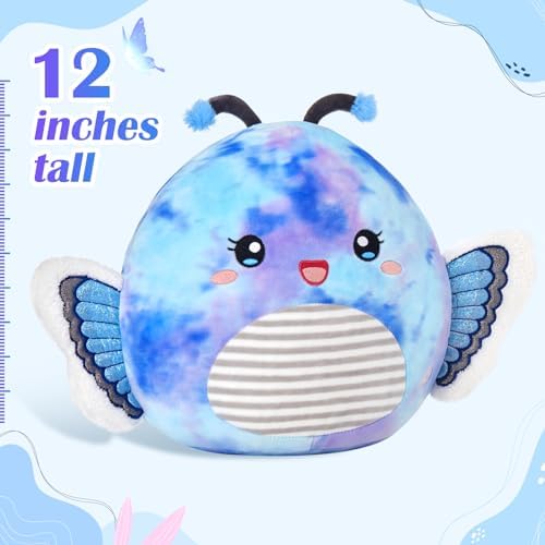 Houwsbaby 12 Inch LED Butterfly Plush Pillow