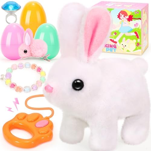 CatchCute Hopping Plush Bunny Interactive Toy