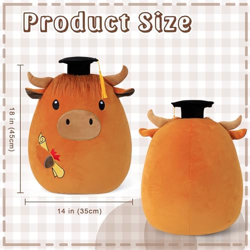 Class of 2026 18in Graduation Plush Cow