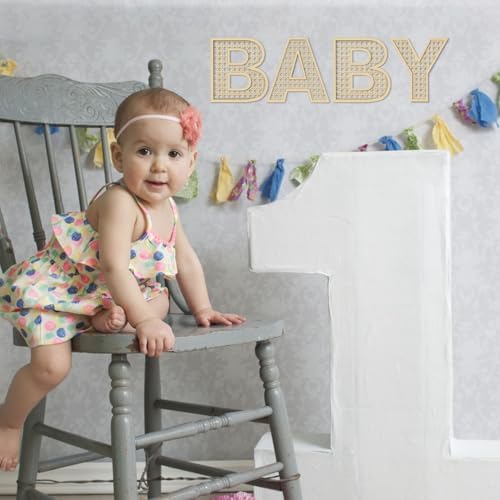 Baby Letters Wooden Rattan 8 Inch 4Pcs Wall Decor