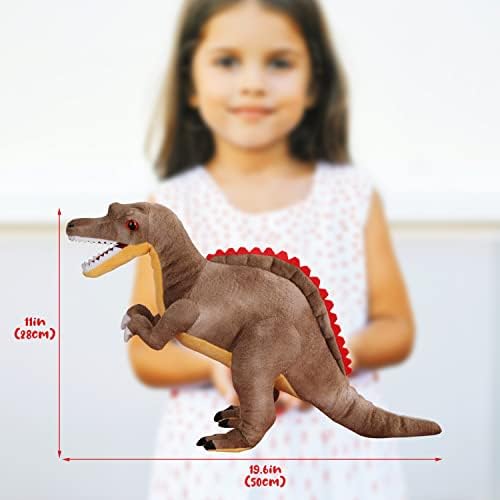 Spinosaurus Plush Pillow Toy - 18 Inch Huggable Dino Friend