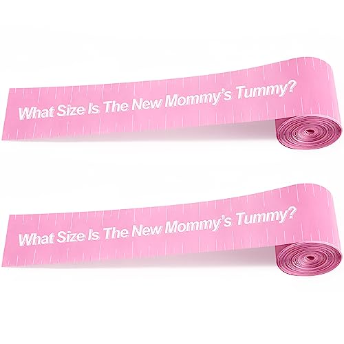 2 Rolls Baby Shower Measuring Tape Tummy Measure