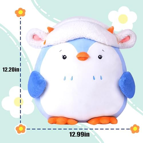 Large Penguin Plush Pillow Toy 12 Inch