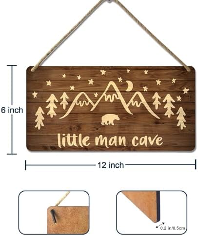 Little Man Cave Sign for Baby Boys