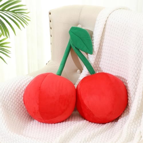 Cute Cherry Plush Pillow for Home Decor