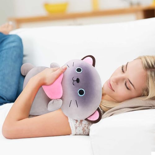 14 Inch Siamese Cat Plush Pillow