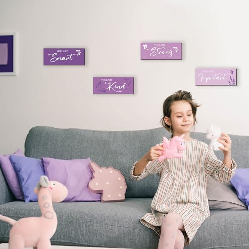 Elegant Purple Butterfly Wall Decor Set