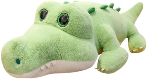 ELAINREN Super Furry Crocodile Plush Pillow