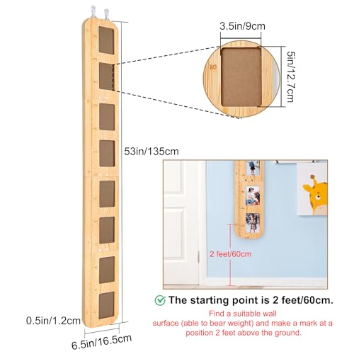 Basumee Growth Chart for Kids Wall Decor