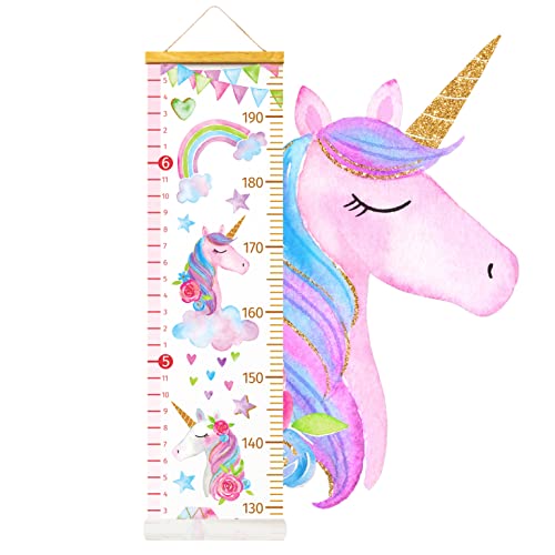 HomeEvolution Kids Growth Chart Unicorn Wall Ruler