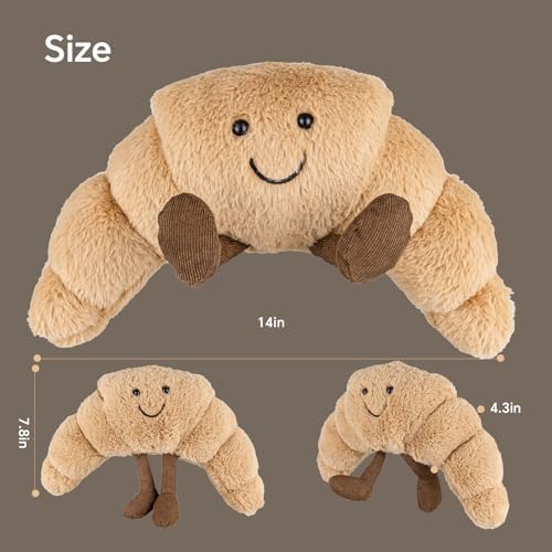 142 Inch Croissant Plush Toy - Soft Stuffed Animal Pillow