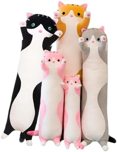 Somao Long Cat Plush Pillow Hugging Toy