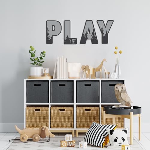 Woodland Layered Wooden Letters 12 Inch