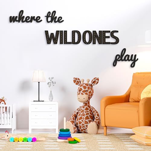 Beeveer Where the Wild Ones Play Wall Sign