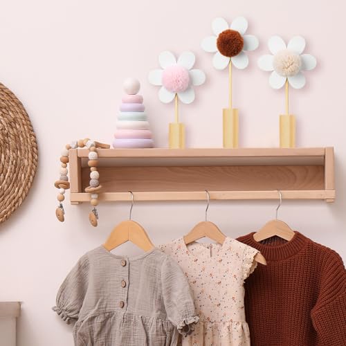 3 Pcs Wooden Daisy Wall Decor Set