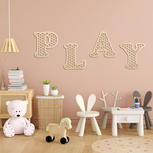 RattanView Wooden Letters Wall Decor Set