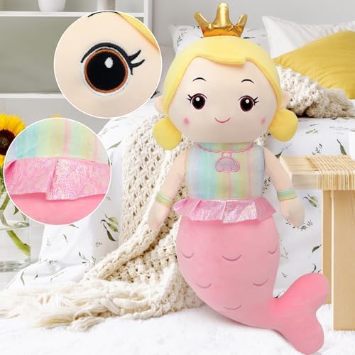 Mermaid Plush Pillow Toy for Girls Kids