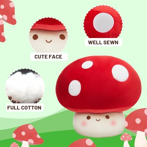Yulefly 9-Inch Mushroom Pillow Plush