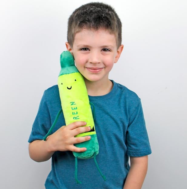 MerryMakers Green Plush Crayon Toy 12-Inch
