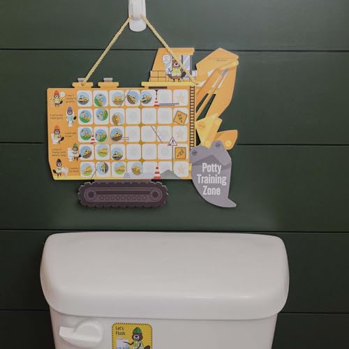 Potty Training Chart with Tractor Stickers and Crown