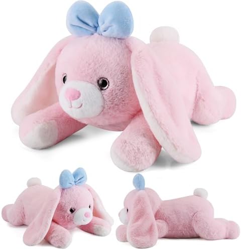 Meowtastic Easter Bunny Weighted Plush Pillow