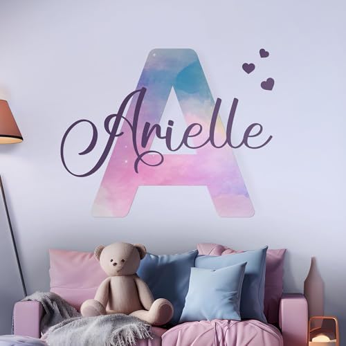 Customizable Name Wall Decals for Girls Room Decor